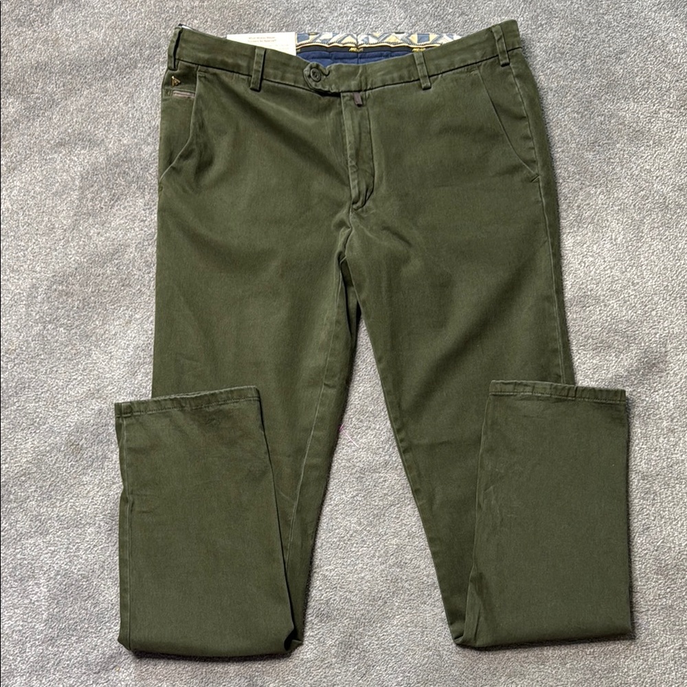 NWT Meyer German Boutique Men’s Trousers Deep Moss Green